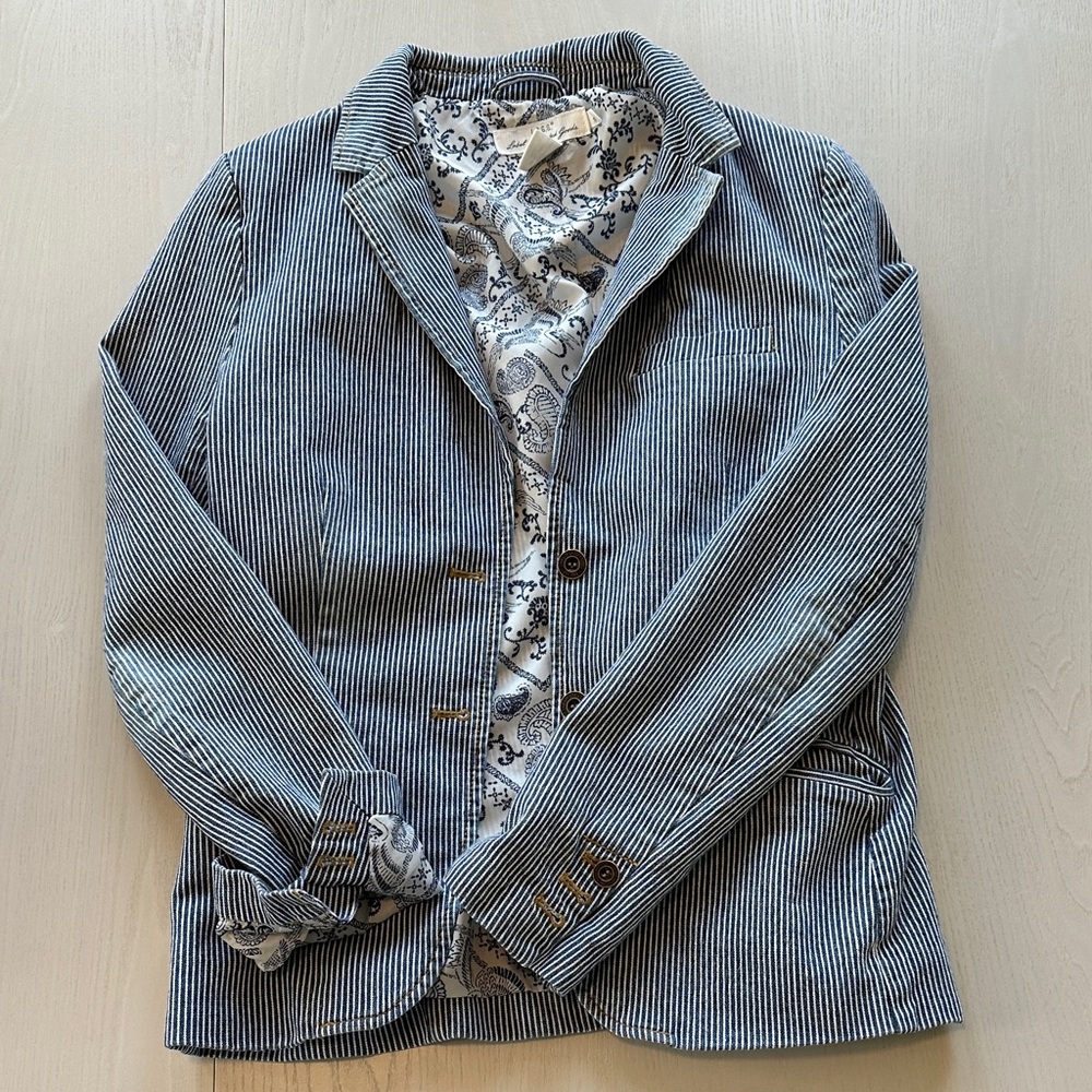 H&M Navy Striped Women's Blazer